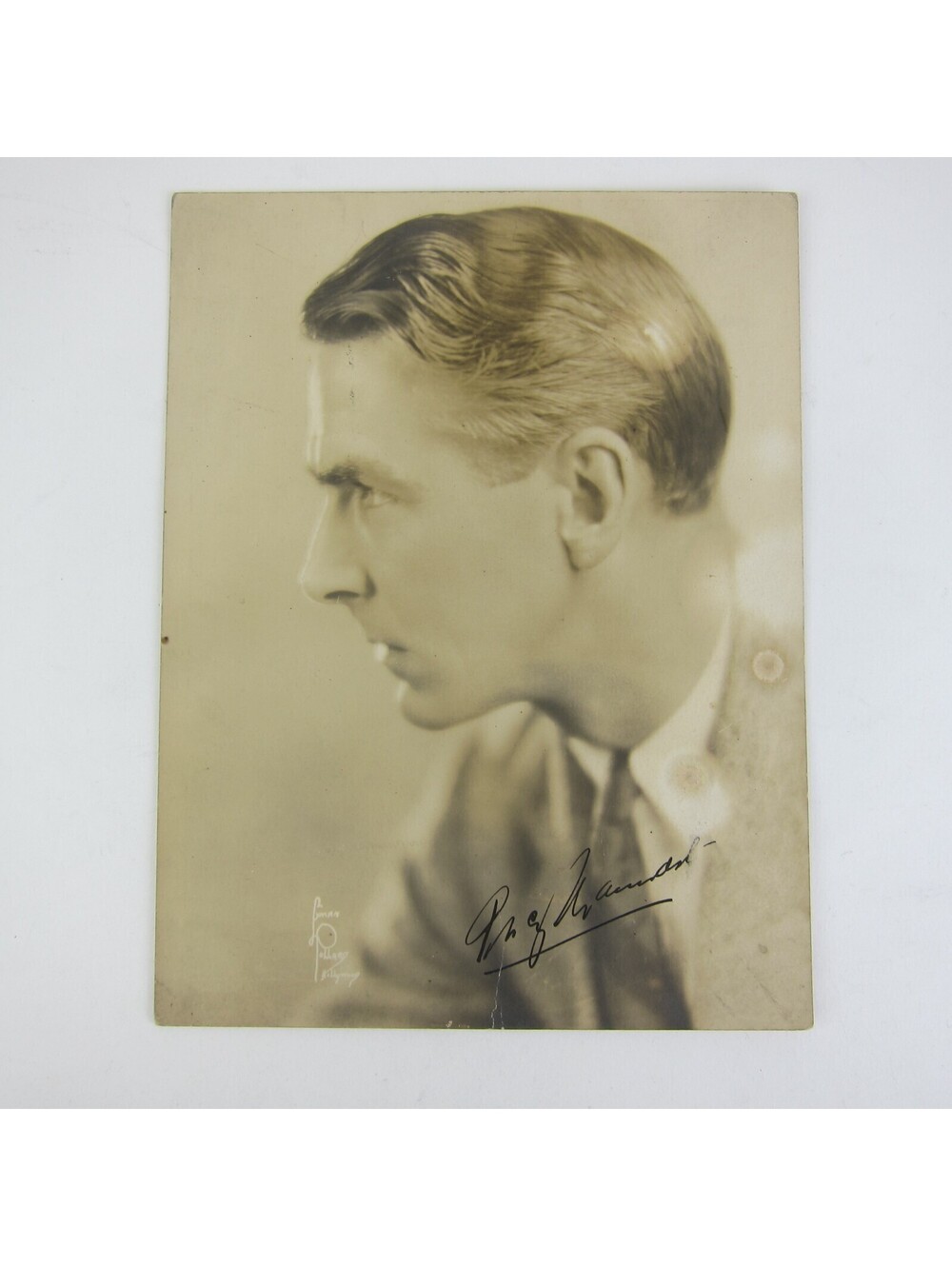 Percy Marmont Signed Photograph Large 8x6 Portrait Film Actor Lord Jim & Mantrap